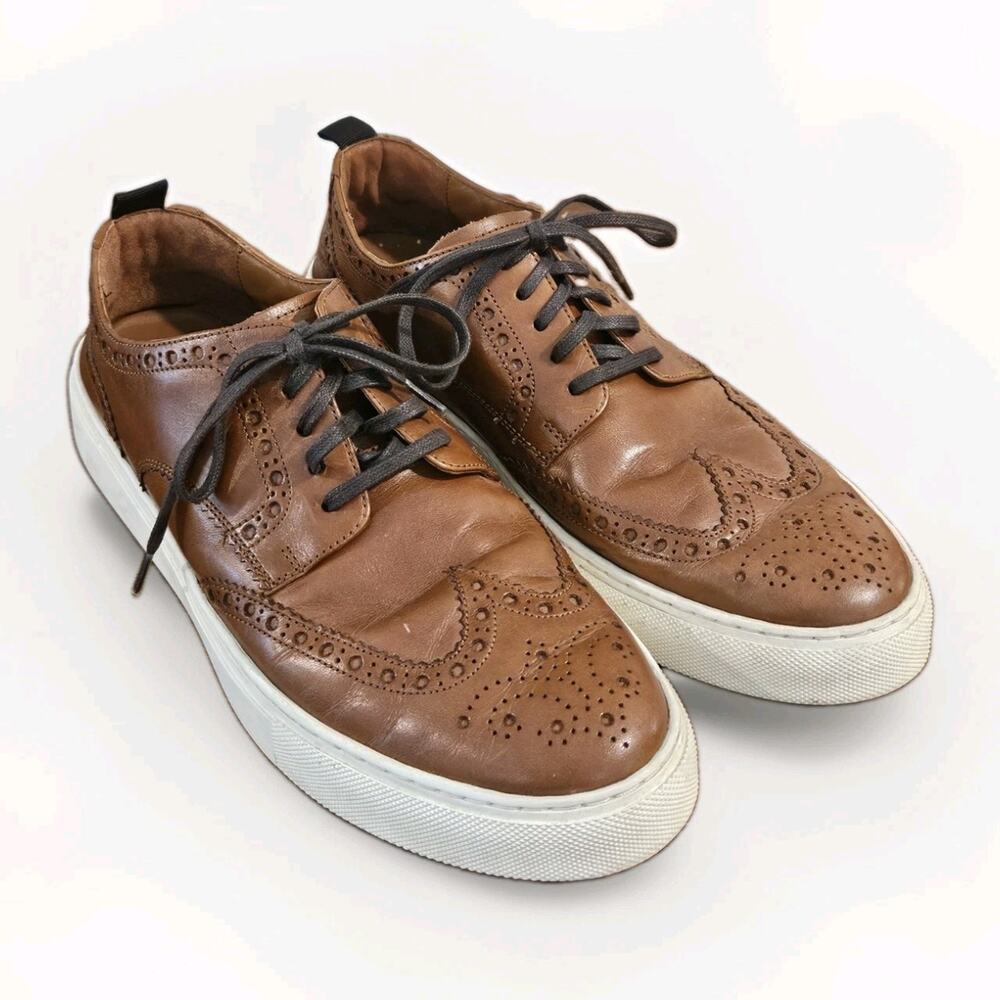Cole Haan Men's Winslow Wingtip Sneakers Brown Leather Sz 10.5M US Style C35600